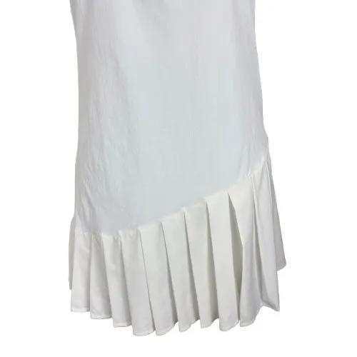 Outdoor Voices Ace Pleated Tennis Dress White Racerback Athleisure Preppy Large - Image 3