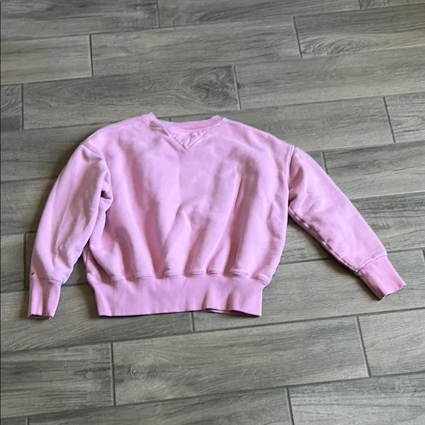 Tommy Hilfiger Pink Crew Neck Sweater - Image 6