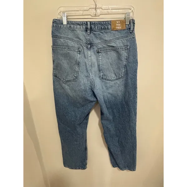 We The Free Pacifica High Rise Slim Straight Leg Jeans Blue 31 - Image 4