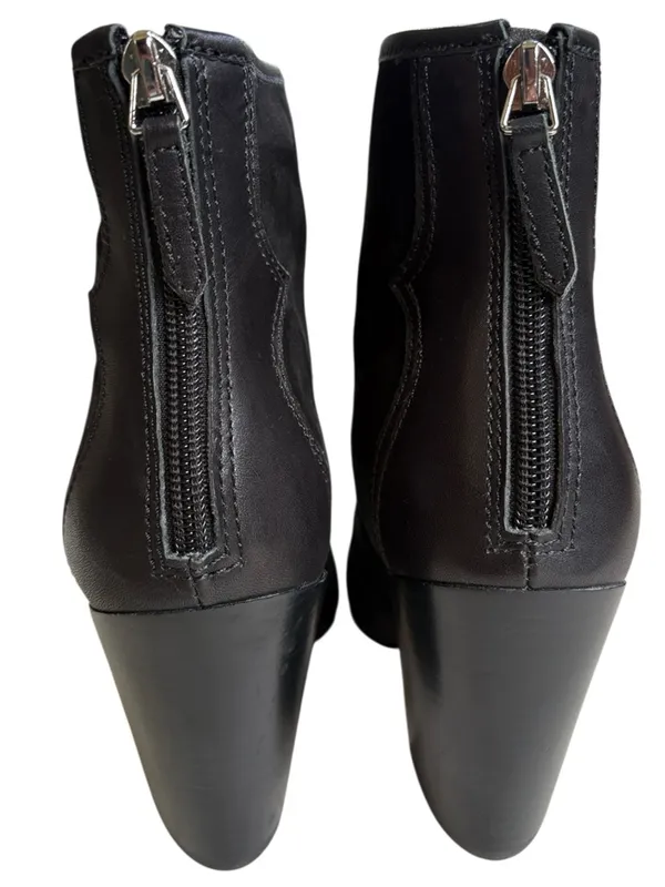 EUC Dolce Vita Leather Noraya Western Heeled Boots Black Size 7.5 - Image 4