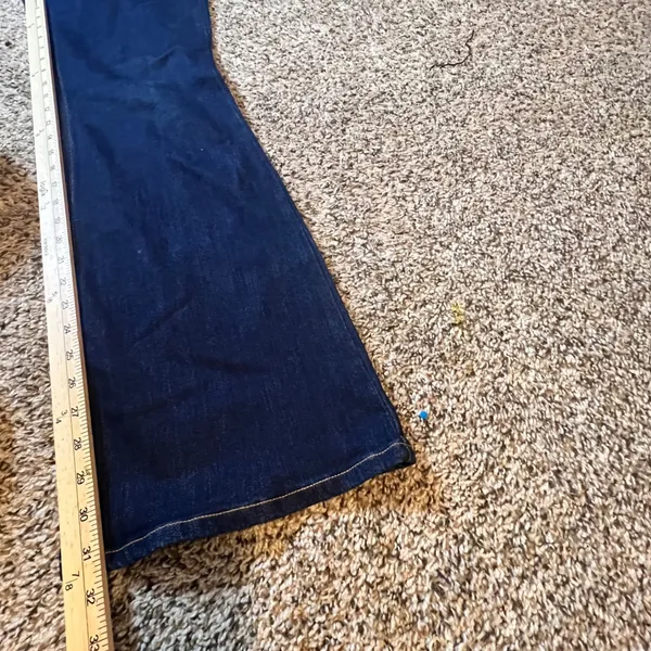 Old‎ Navy Womens High Rise Wow Flare Jeans Dark Wash Indigo Blue Size 6 Denim - Image 6