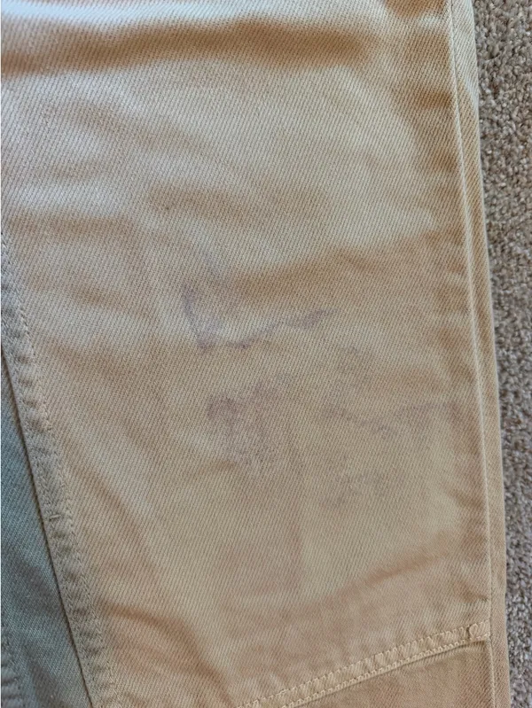 ZARA Cream Straight Leg Cargo Pants - Image 4