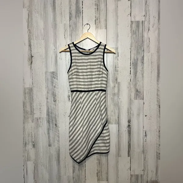 Sugarlips Striped Asymmetrical Bodycon Dress – XS - Image 2
