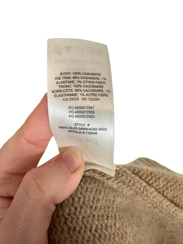 Aritzia Wilfred Luxe Cashmere Clara Sweater in Gold Camel - Image 15