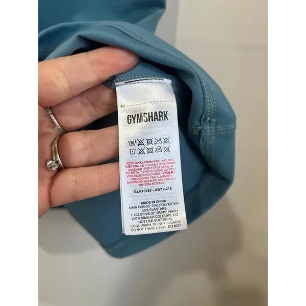 Gymshark Dreamy Vest Training Tank Top‎ Athletic Activewear Teal Size XS - Image 6