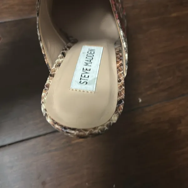 Steve Madden Daily Snake Animal Print Sling-Back Pumps Heels 8M new #1 - Image 9