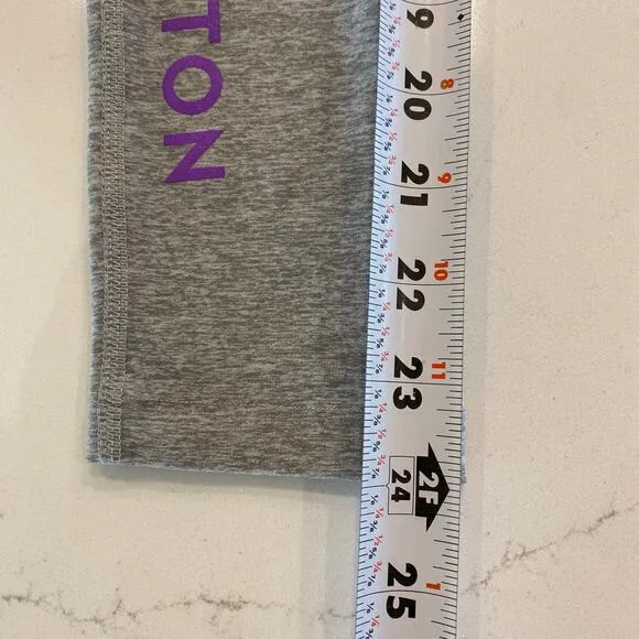 Beyond Yoga X Peloton Spacedye Leggings Gray and Purple Size‎ Medium - Image 9