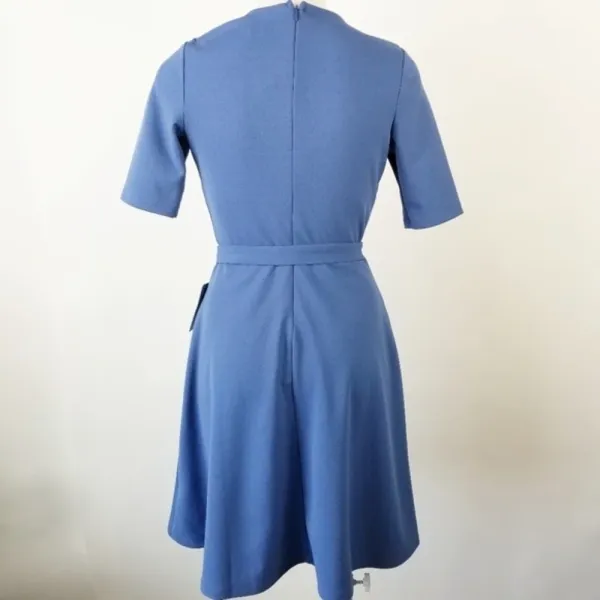 THE VANITY ROOM Short Sleeve Surplice‎ Belted Dress - Image 6