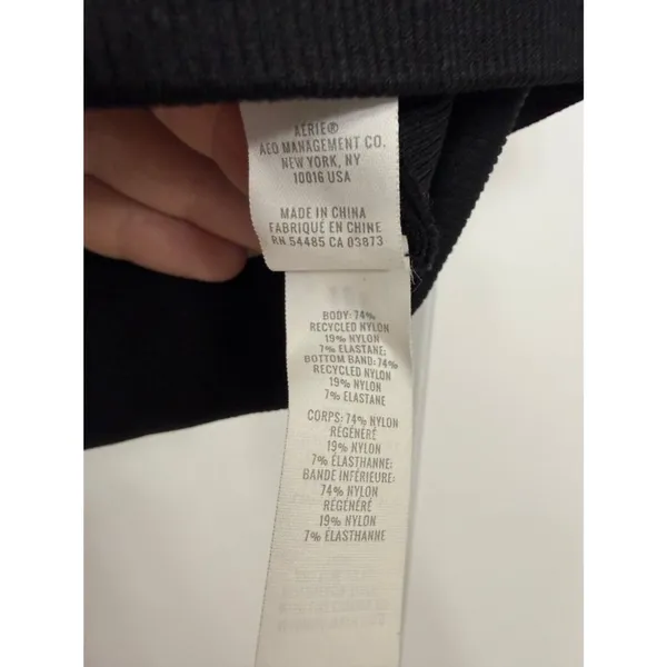 OFFLINE by Aerie Black Cropped Sweatshirt T-Shirt M - Image 6