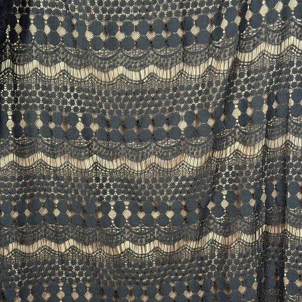 Jessica Howard Black Lace Overlay Dress with Beige Lining Sze 20W - Image 3