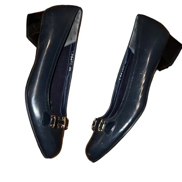 Mark Lemp Classics Blue Leather Shoes Size 9 N - Image 3