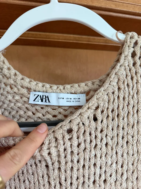 Zara not tank top, open back - Image 2