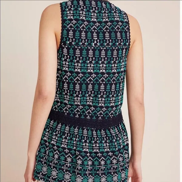 Maeve‎ Women Sleeveless Top XS Boho Indie Festival Cottage Dainty Artsy Coquette - Image 15