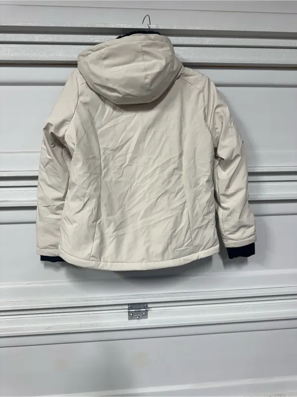 Free Country Women's Thermo Ski Softshell Snow Jacket Oyster White Large - Image 4