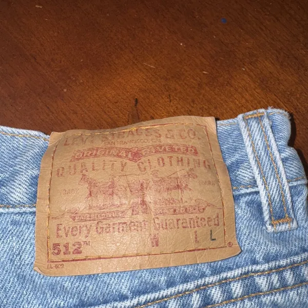 Levi’s Premium 512 Slim Tapered Leg Leans Size 6 MIS L Made In USA - Image 4