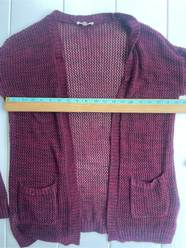 90’s Style Mudd Open Face Knit Long Cardigan, Size S - Image 5