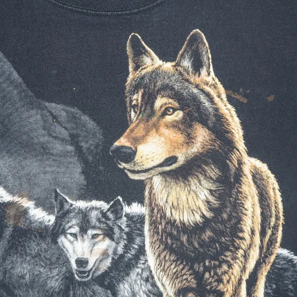 Anvil Vintage 90s Wolf Pack Nature Shirt - Image 5