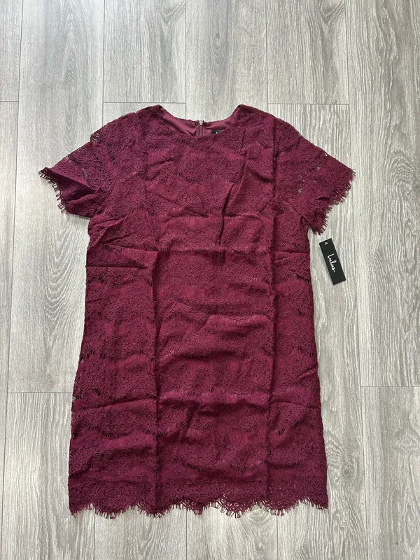 New Lulus Take Me to Brunch Burgundy Lace Shift Dress Size Medium/XL MSRP $49 - Image 7