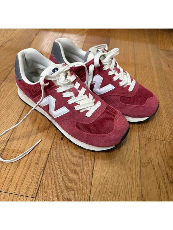 6.5 Women’s US Size New Balance 574 Core Pack - Burgundy Red Color - Image 5
