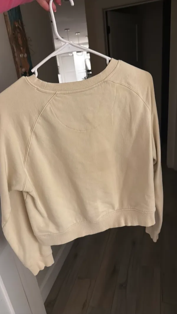 Easy standard sweat shirt Tan Size XS - Image 2