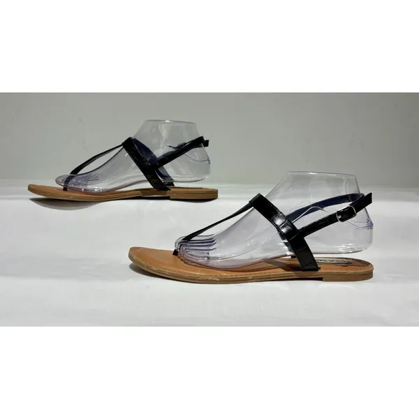 Steve Madden Lanza T-Strap Flat Sandals  Size 10 - Image 3