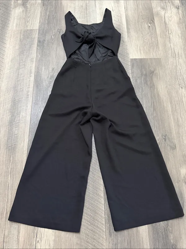 Wilfred Women’s Black Tie-Back Wide-Leg Jumpsuit - Image 4