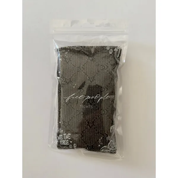 Free People Starcrossed Monogrammed Tights NEW by Hansel From Basel Black S/M - Image 3