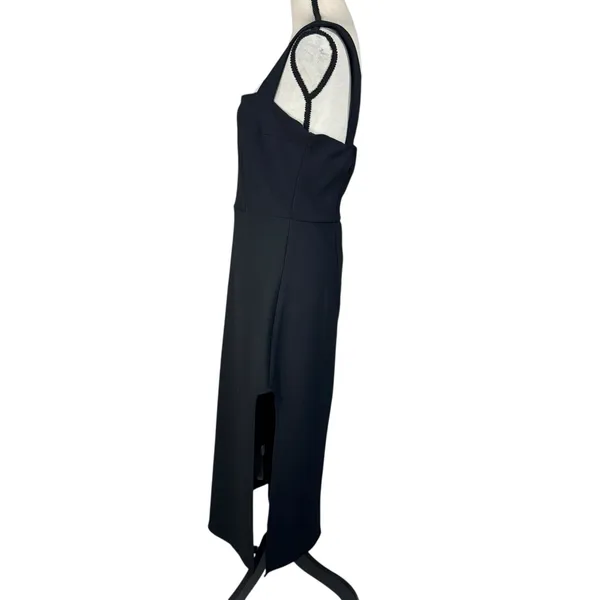 Abercrombie & Fitch Large Midi Dress Square Neck Stretch Empire Waist Sleeveless - Image 7