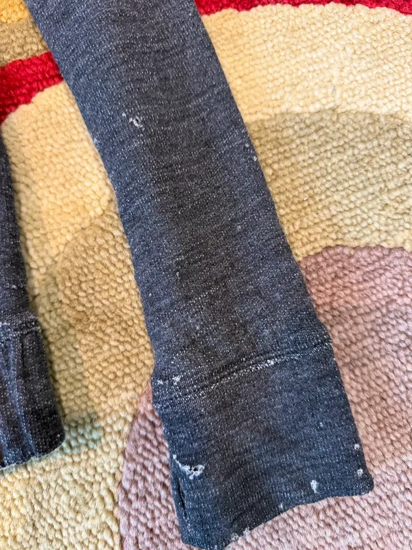 Lululemon Harmonious Hoodie Sweatshirt Reversible Grey Black Size 6 FLAWED - Image 5
