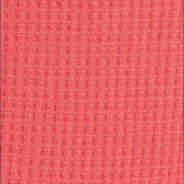 Free People Sunset Park Thermal Oversized Waffle Knit Red Coral Long Sleeve Boho - Image 8