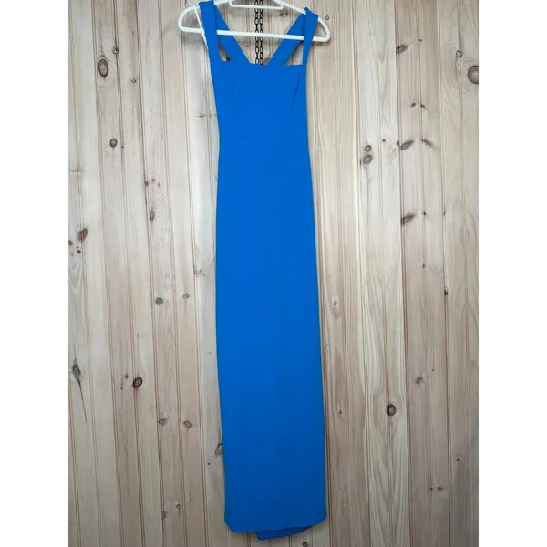 NWT Lulus Glamorous Dedication Blue Sleeveless Column Maxi Dress Gala Banquet XL - Image 2