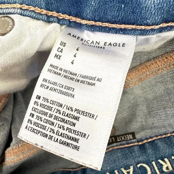American Eagle hi rise denim next level shorts - Image 12