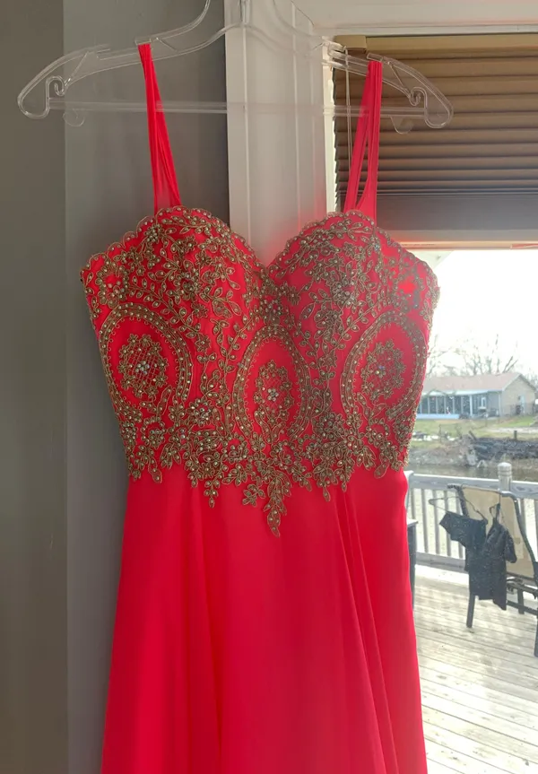 Prom Dress Pink Size 00 - Image 3