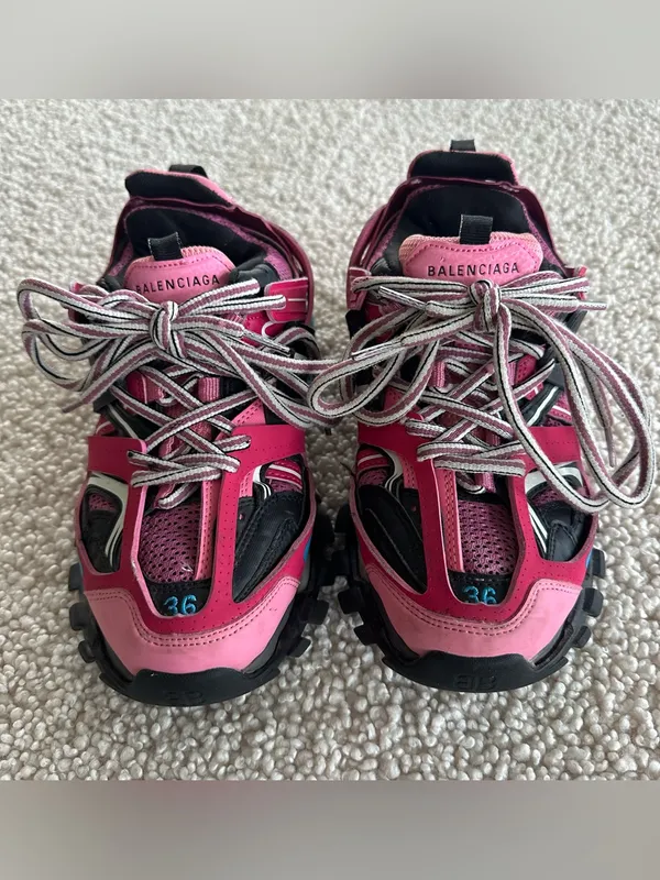 Balenciaga Track Sneakers Pink Black Blue 36 6 - Image 3