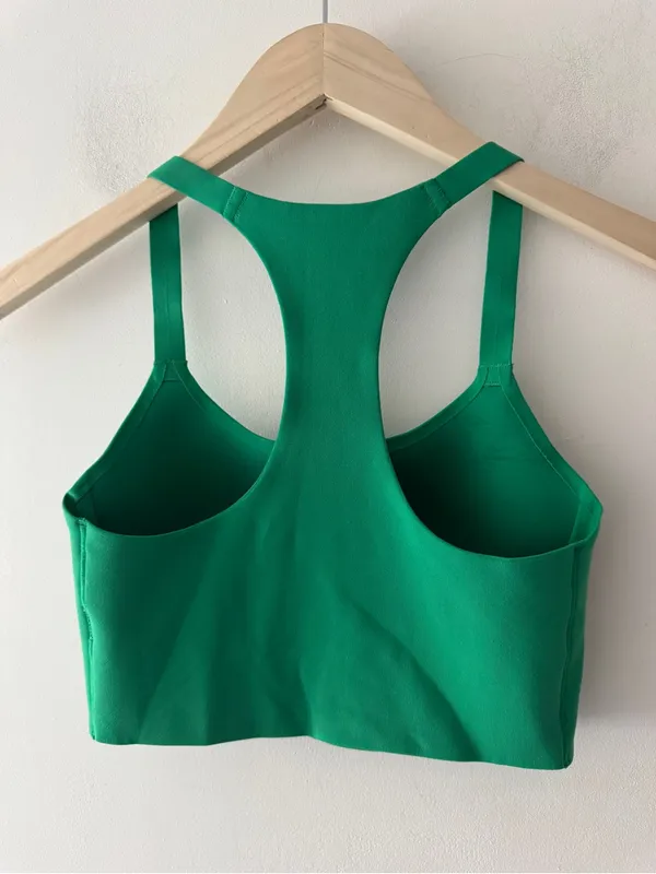 OFFLINE By Aerie Green Real Me Hold Up! Racerback Sports Bra - Image 6
