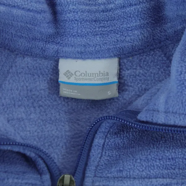 Columbia Sportswear Blue Zip Up Fleece Sweater Jacket Womens Size S - Image 3