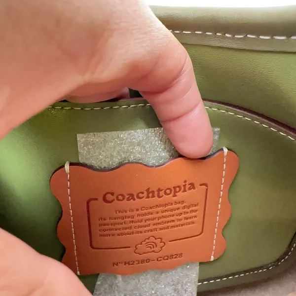 NWT Coach Ergo Bag In Coachtopia‎ Leather With Butterfly Print - Image 7