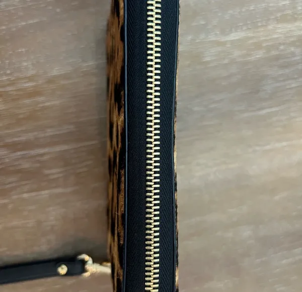 Michael Kors Leopard Print Wristlet Wallet - Image 8