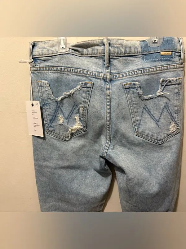 Mother Superior The Rascal ankle undone distressed size‎ 25 Sample Blue - Image 13
