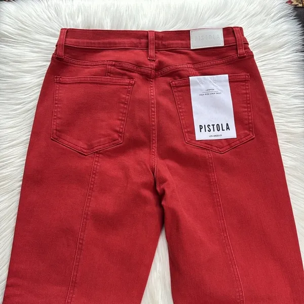 Pistola Rouge Lennon High Rise Crop Boot Jeans - Image 10