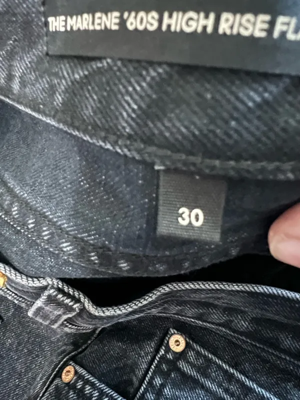 Denim Forum Aritzia Black The Marlene 60’s‎ High Rise Flare Jeans - Image 11