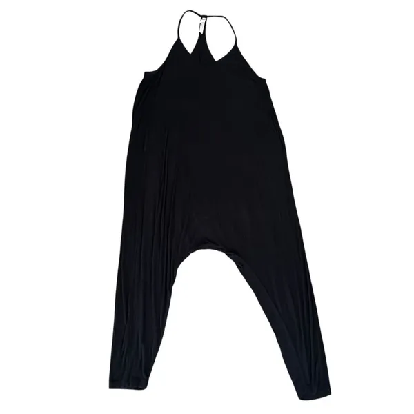 Intimately Free People Women’s Really Racerback Slouchy Oversized Black Romper - Image 3