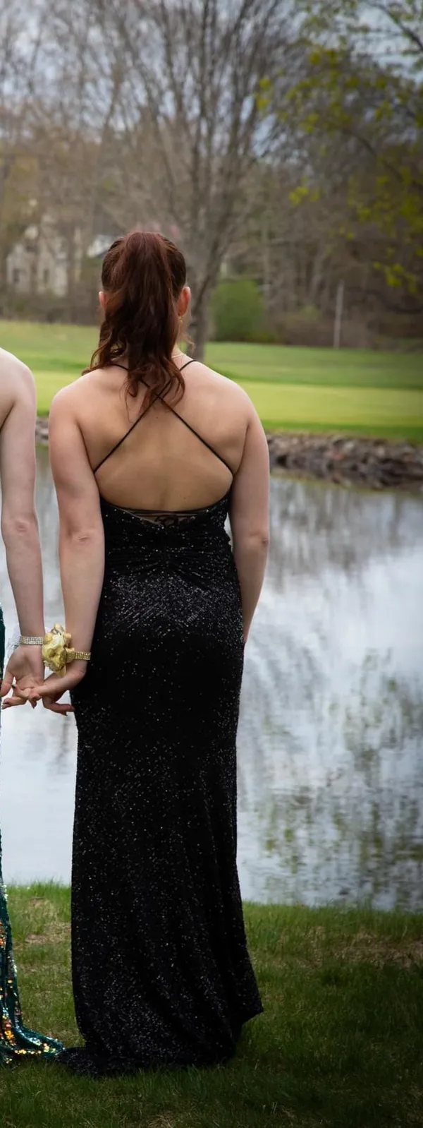 Lady black tie Prom Dress - Image 6