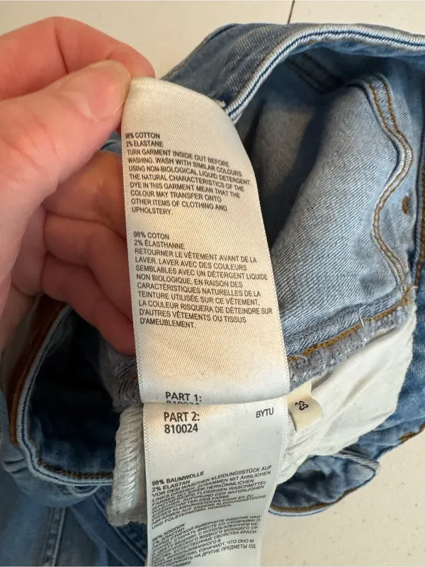 Whistles Denim Barrel Leg Cropped Jeans In Blue Women's Size 28 fall autumn - Image 8