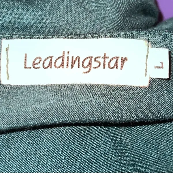 Leadingstar Chic Deep Green Long Sleeve Mock Wrap Dress w/Matching Belt-Size L - Image 8