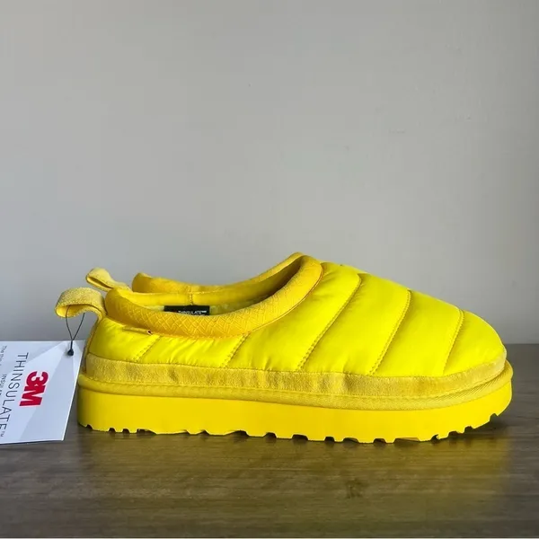 Ugg NEW Women's Tasman LTA Canary Yellow Puff Slippers Size 10 #094 - Image 2