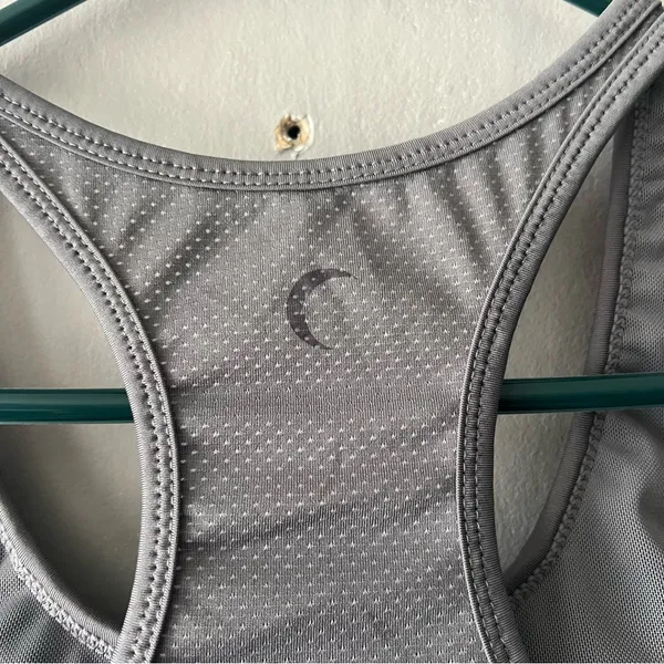 Zyia Active Grey Mesh Sports Bra Size Large - Image 5