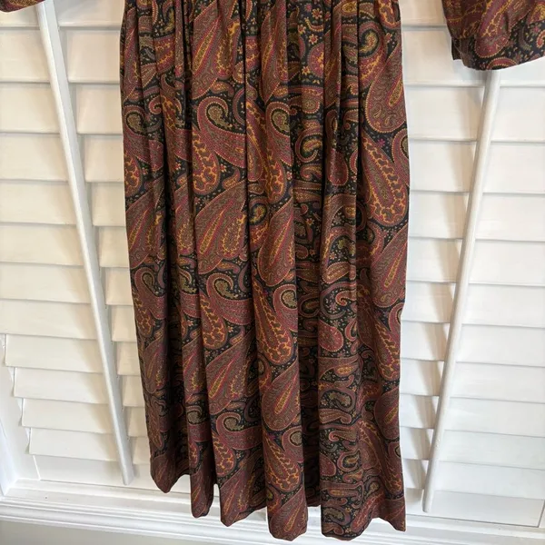 Candace By Ingrid Paisley Midi Dress Size 5/6‎ - Image 8