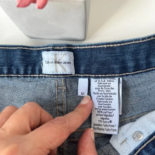 Calvin Klein Jeans Y2K Slim Bootcut Womens Jeans Sz 12 Coastal Cowgirl Classic - Image 11