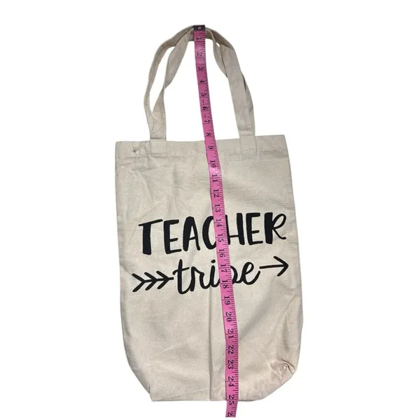 Teacher Tribe Canvas Graphic Tote Bag Accessory - Image 2